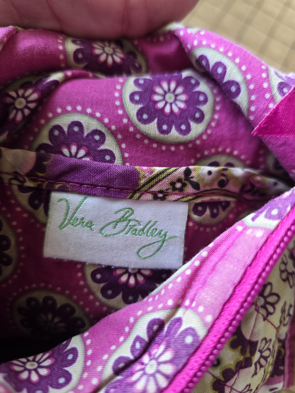 Vera Bradley Classic Hipster Crossbody Bag in "Very Berry Paisley" (Retired) - Picture 10 of 16